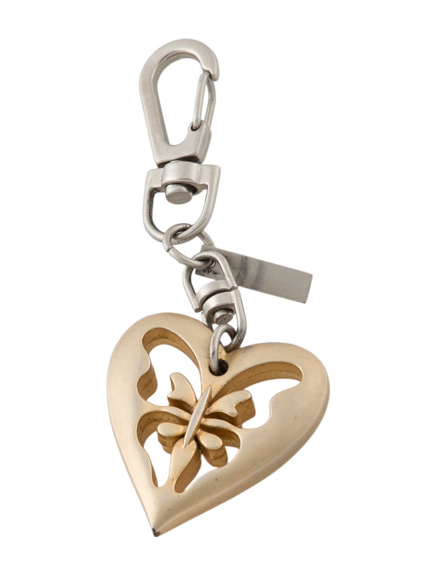 St. John Butterfly Heart Keychain