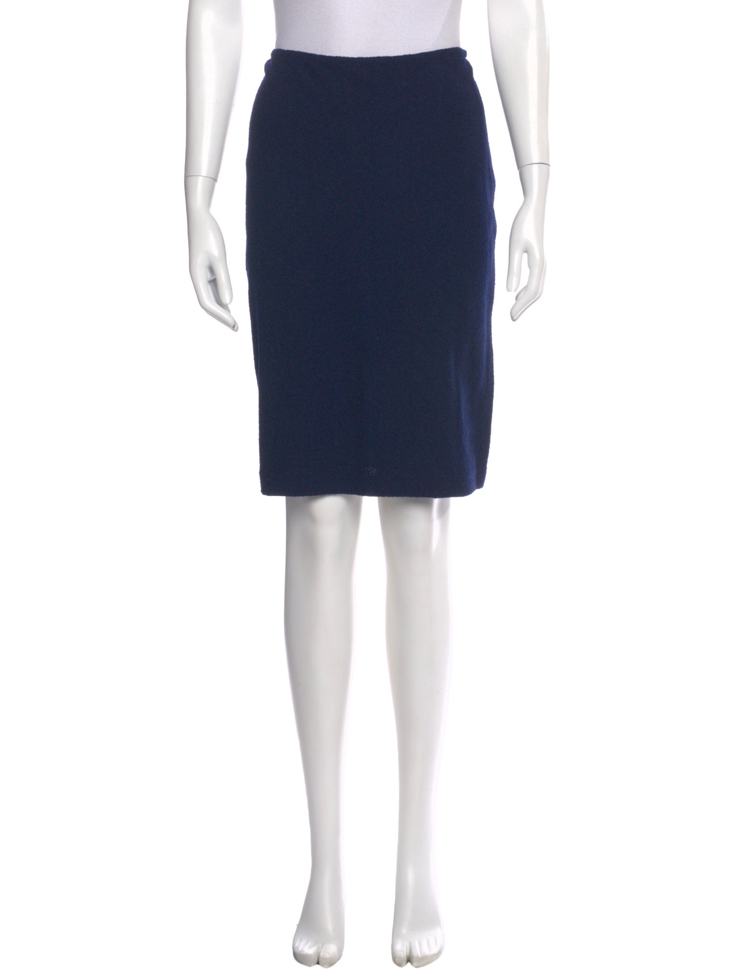 St. John Glitter Accents Knee-Length Skirt - Blue Skirts, Clothing ...