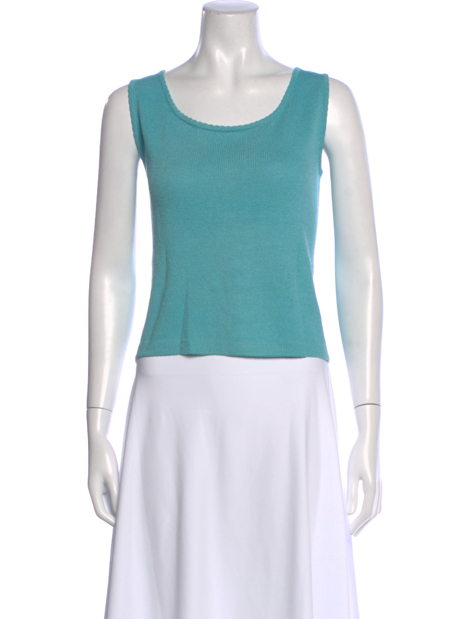 St. John Wool Scoop Neck Top