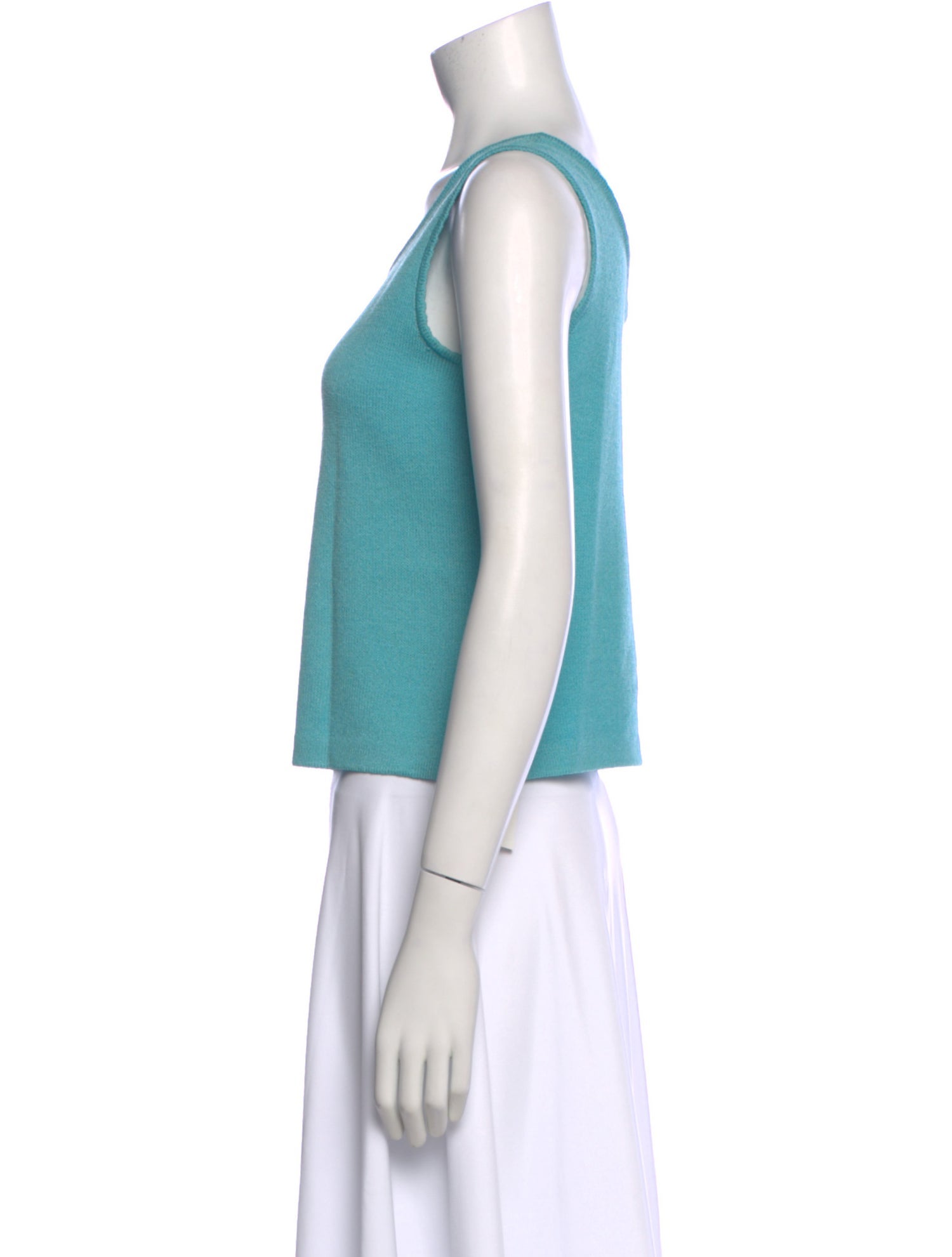 St. John Wool Scoop Neck Top