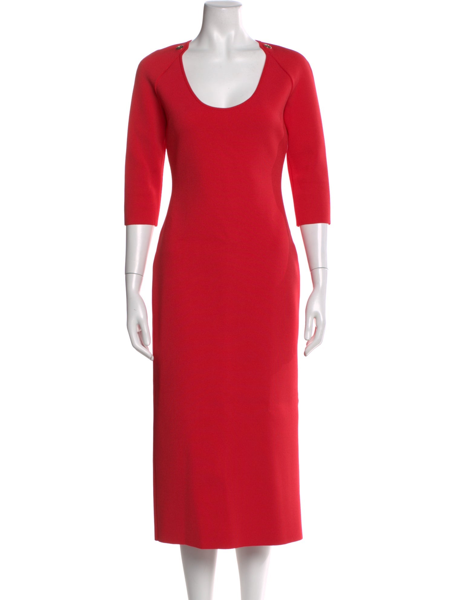 St. John Wool Long Dress
