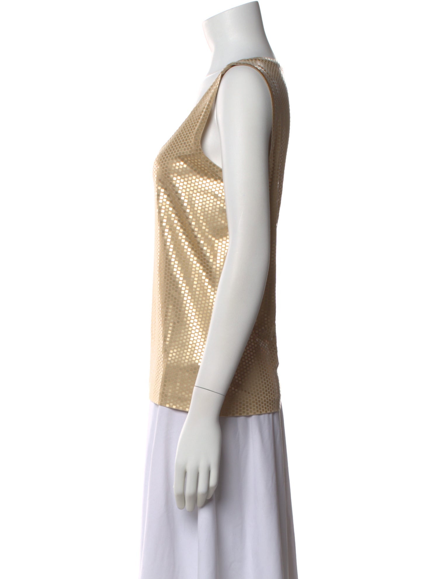 St. John Silk Patterned Top