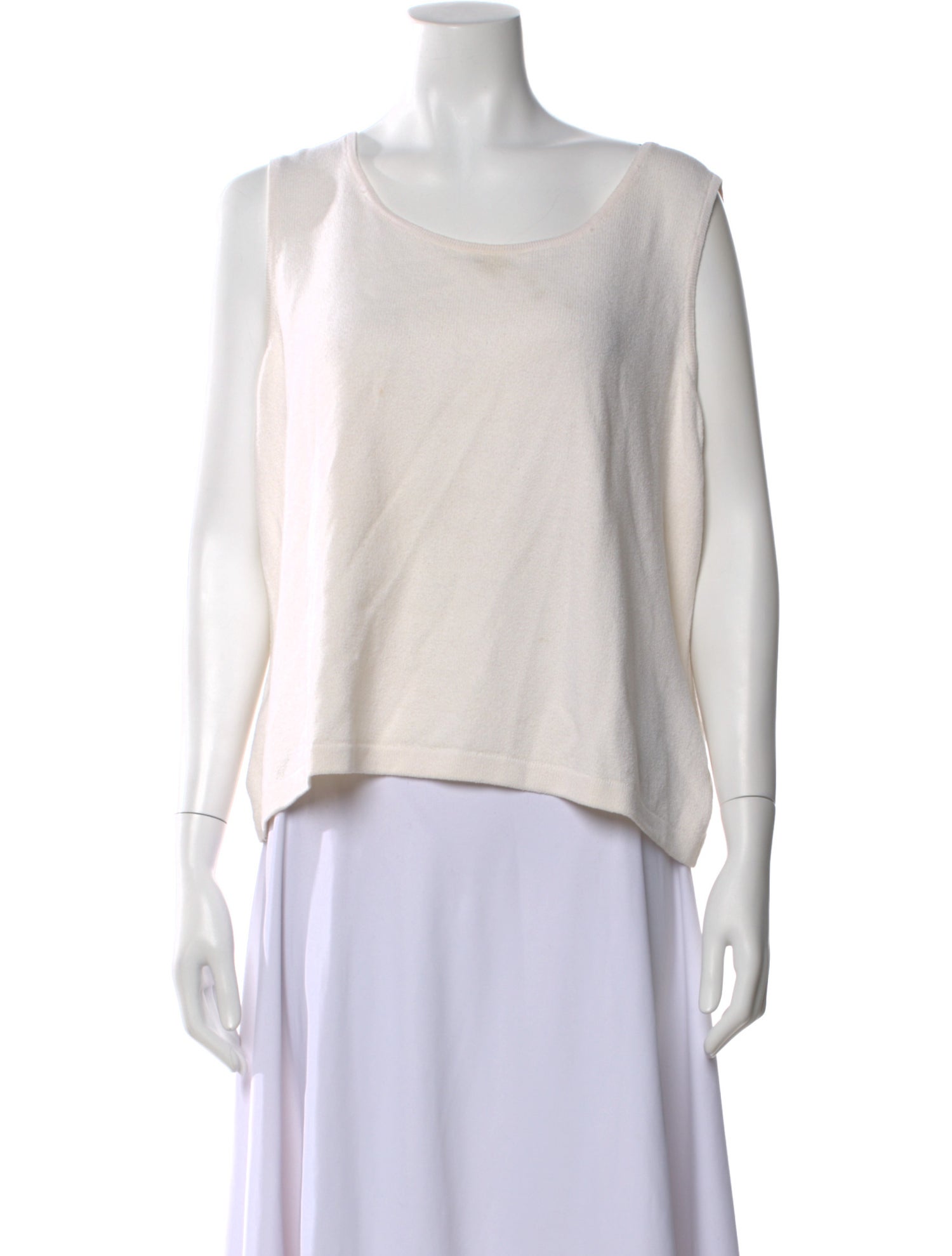 St. John Wool Scoop Neck Top