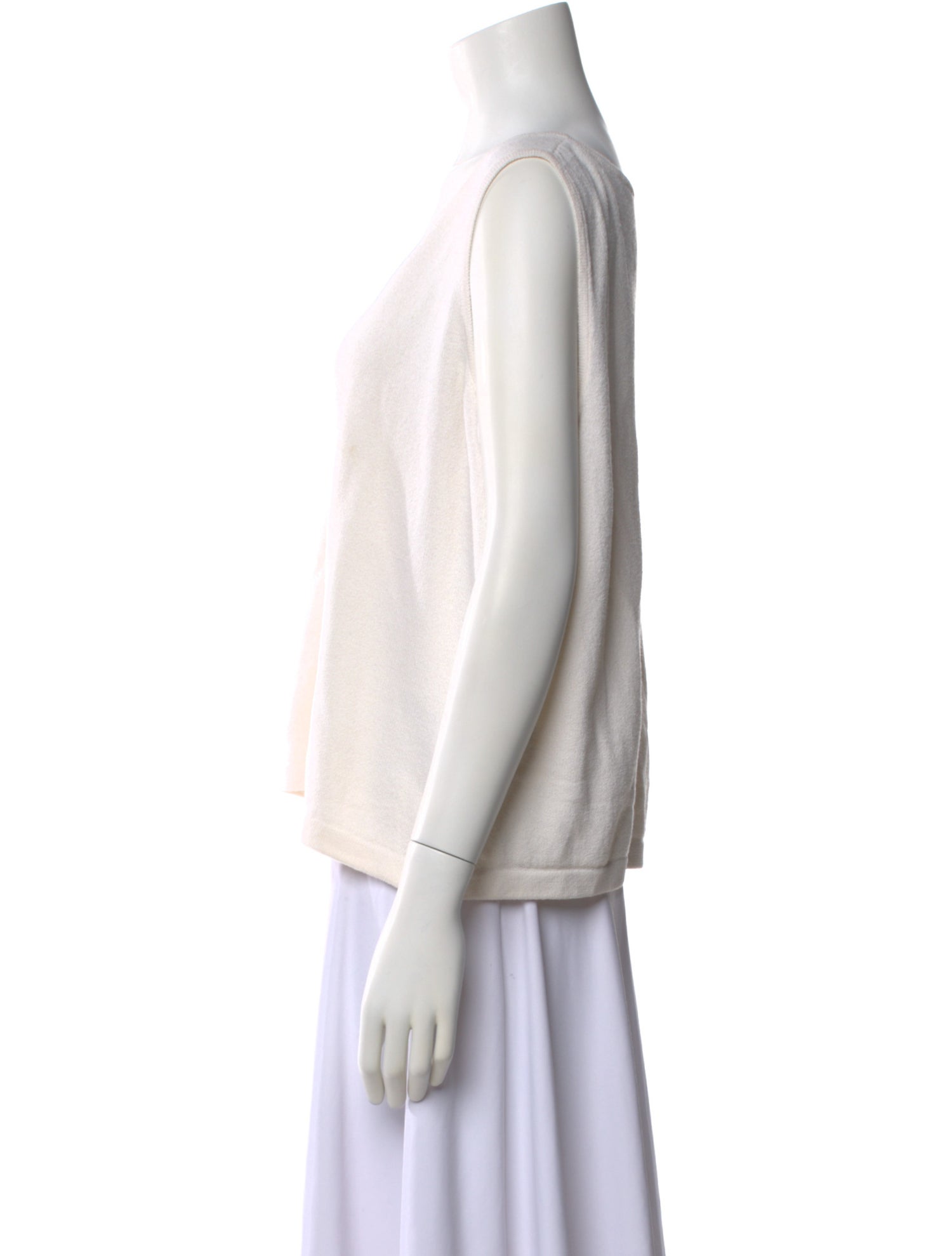 St. John Wool Scoop Neck Top