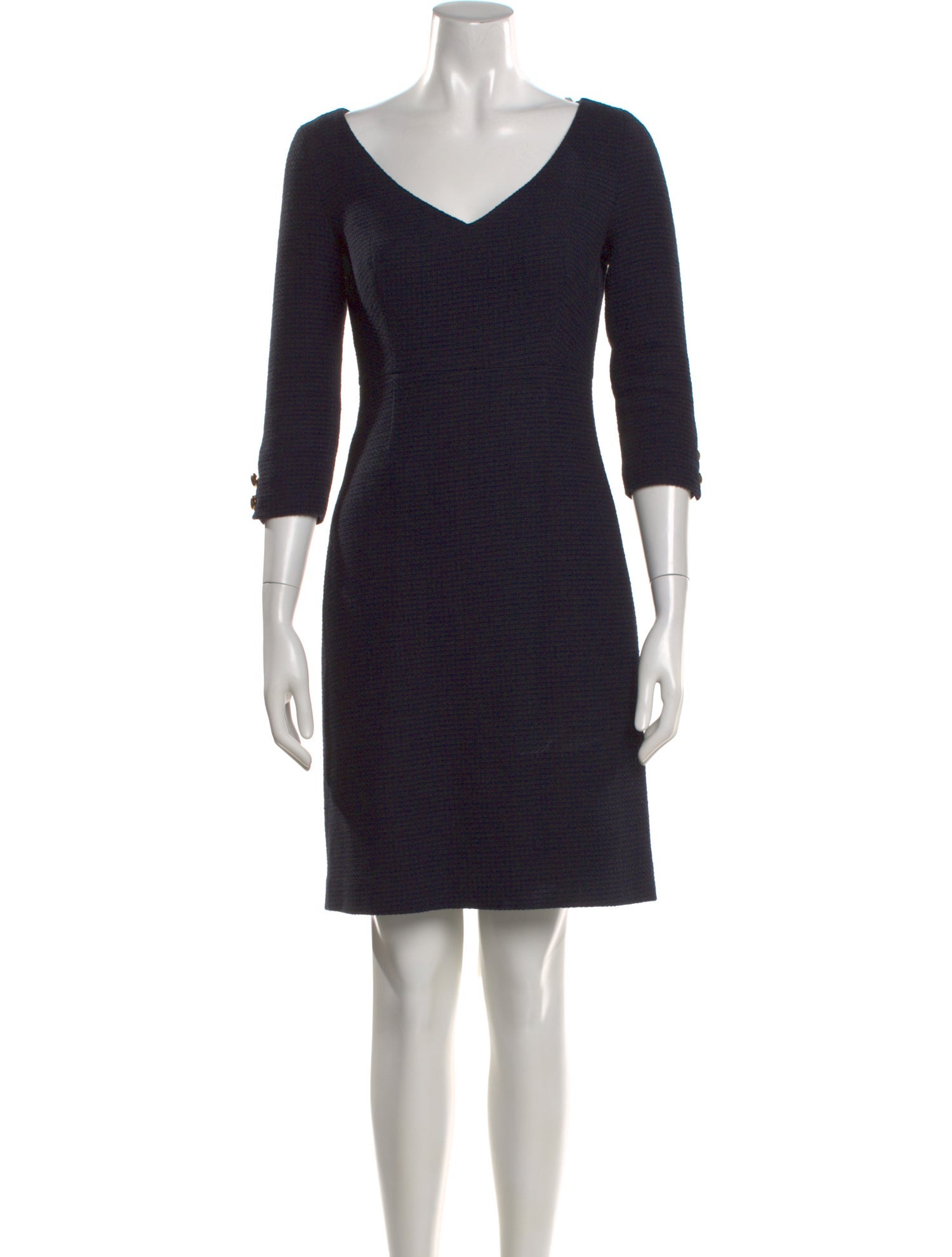 St. John V-Neck Mini Dress