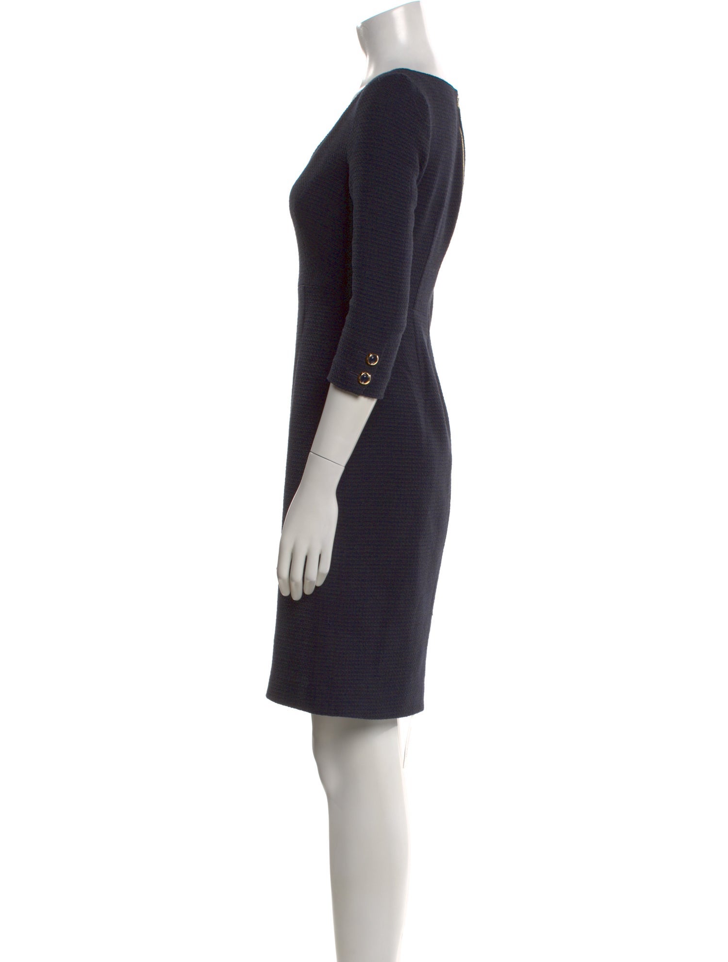 St. John V-Neck Mini Dress
