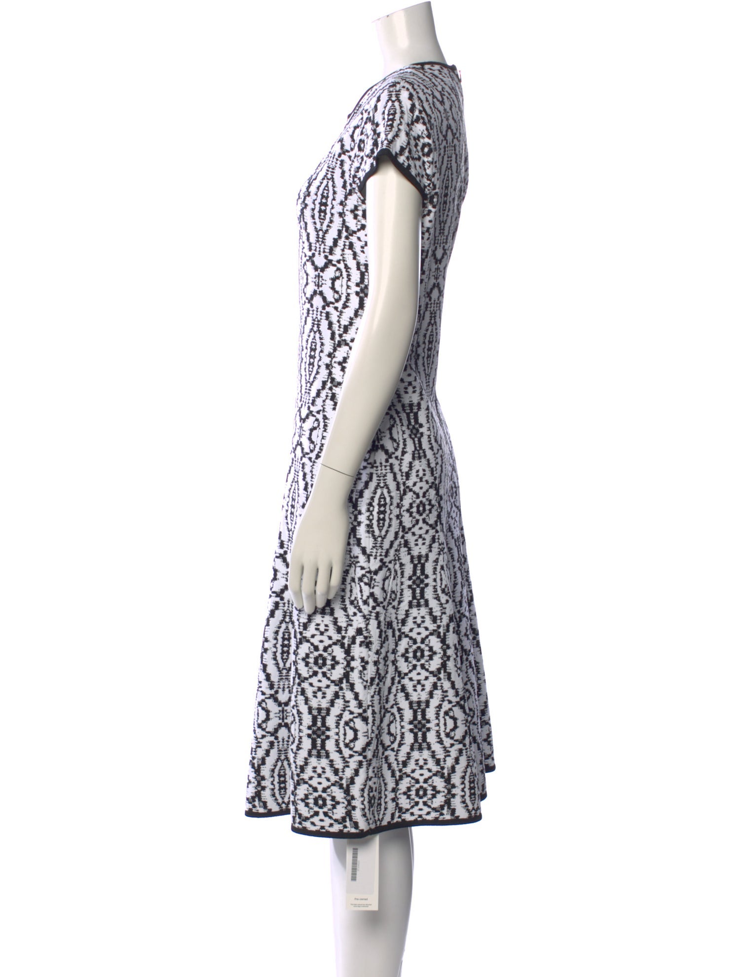 St. John Printed Midi Length Dress