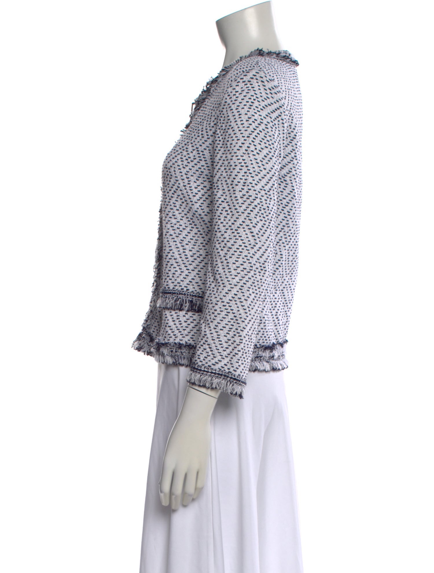 St. John Printed Crew Neck Sweater