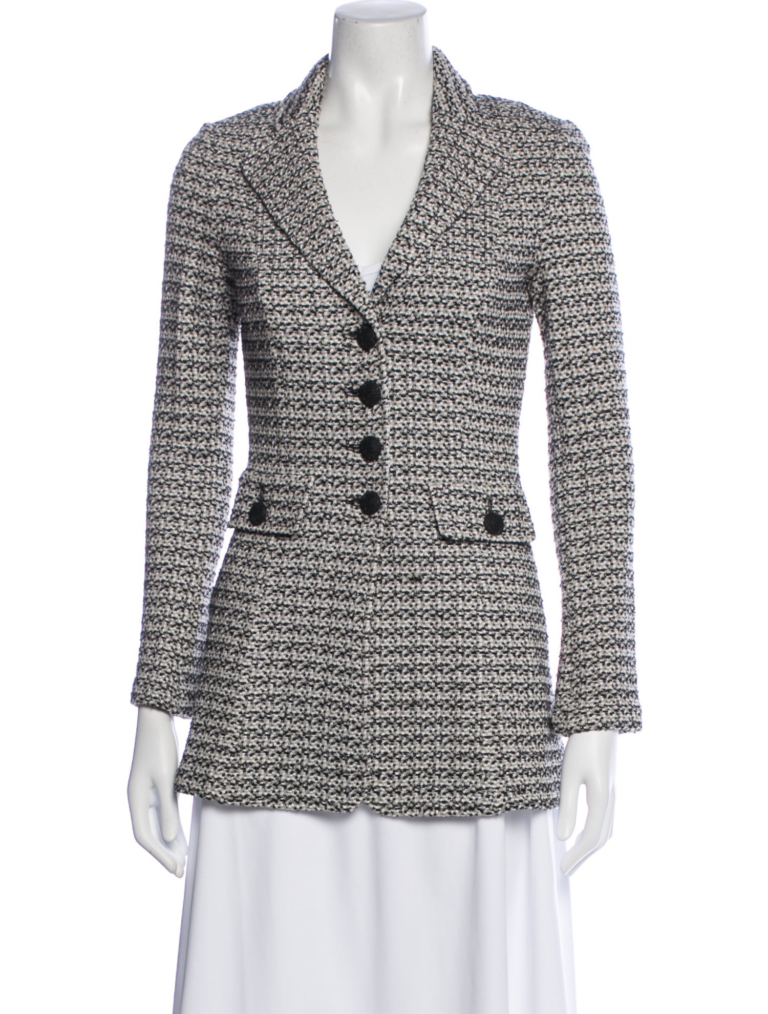 St. John Tweed Pattern Blazer