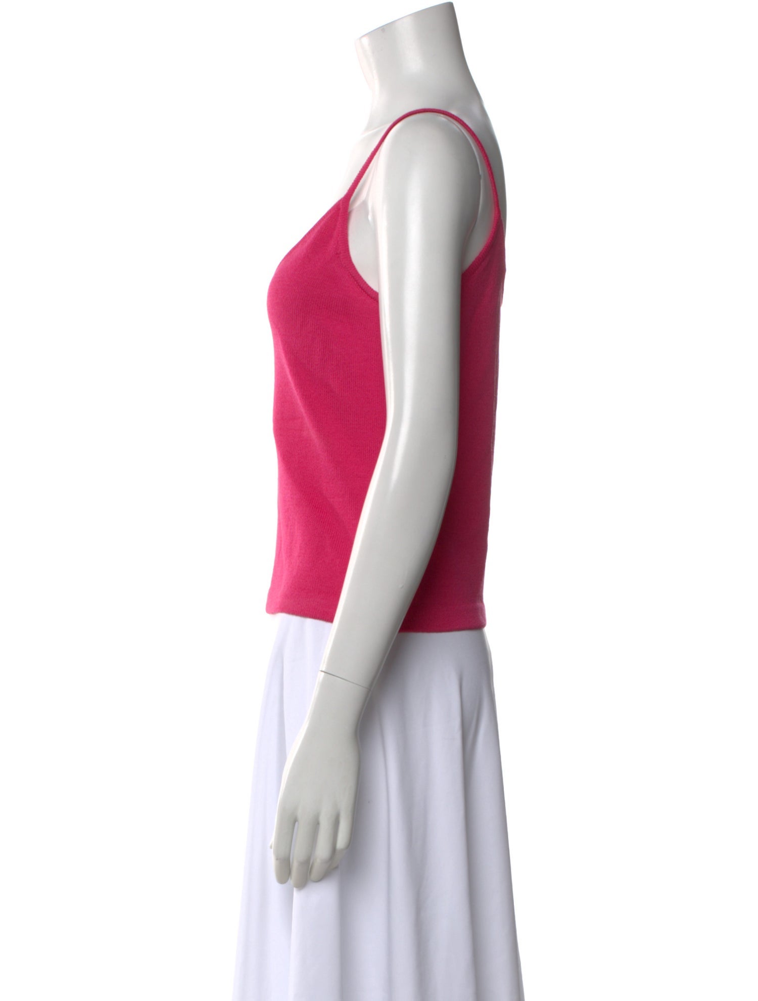 St. John V-Neck Sleeveless Top