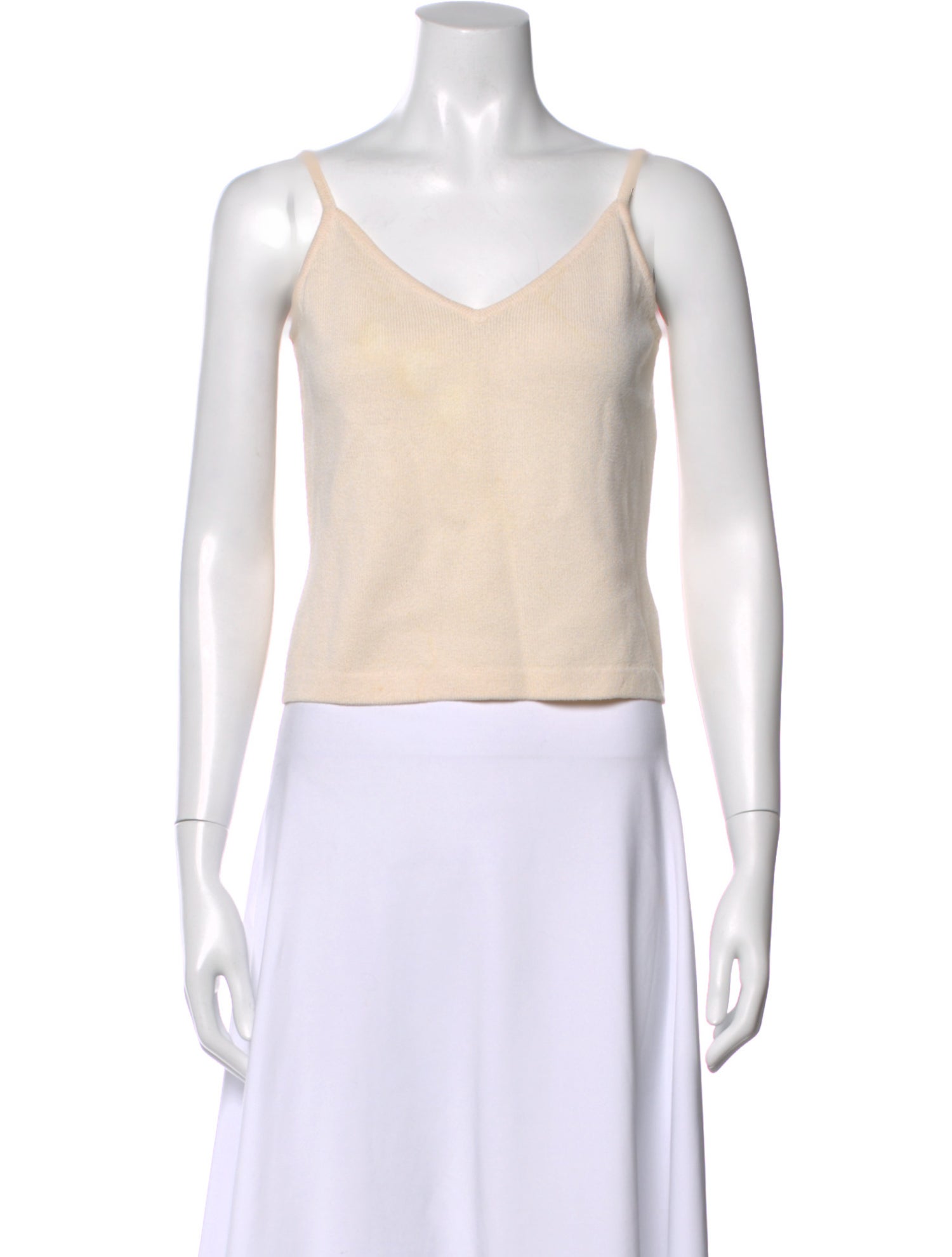 St. John V-Neck Sleeveless Top