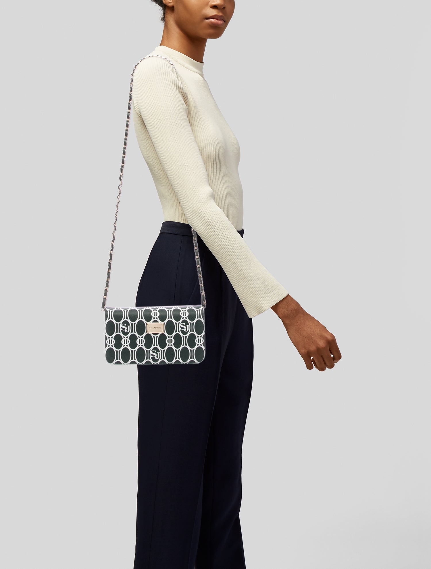 St. John Leather Shoulder Bag