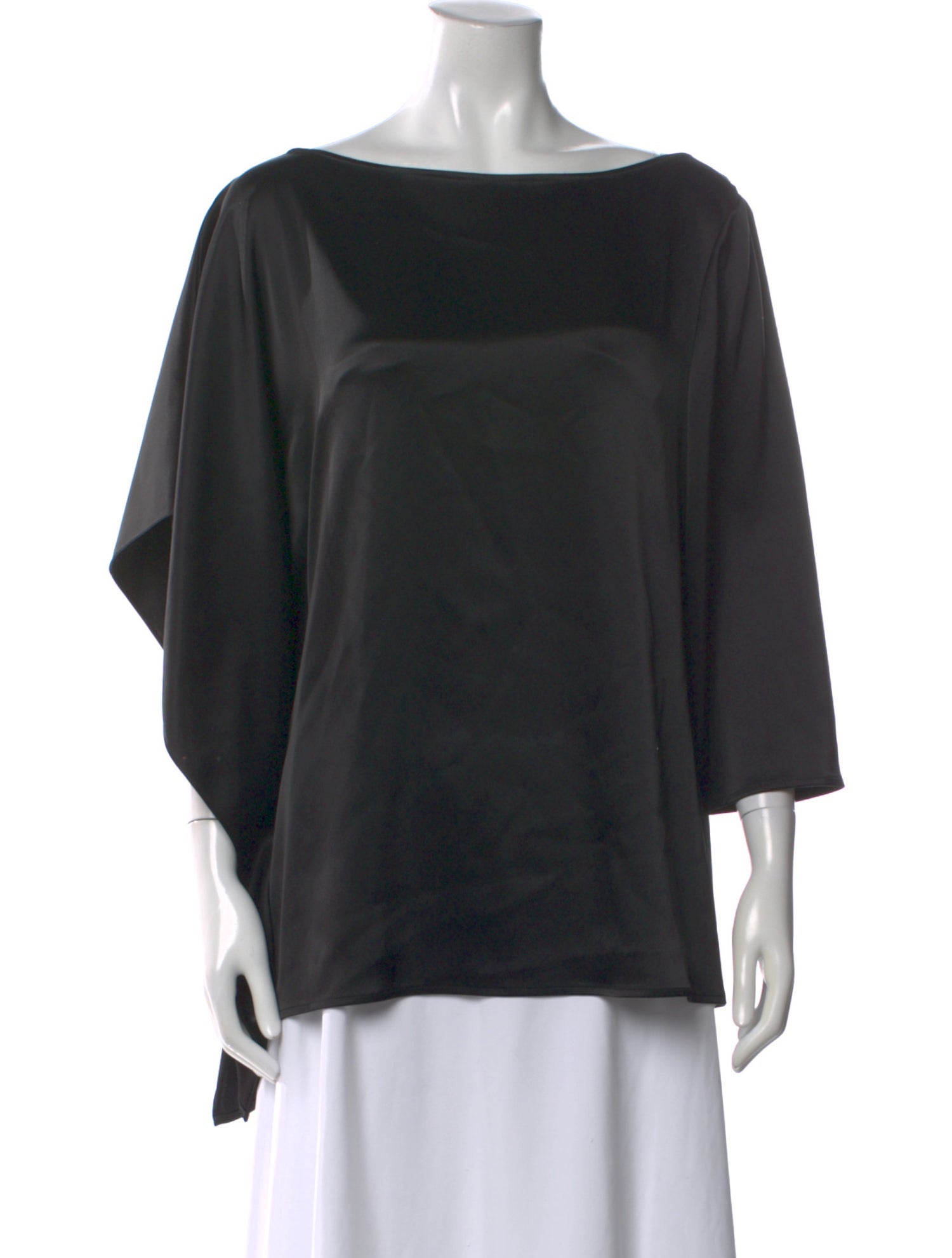 St. John Bateau Neckline Three-Quarter Sleeve Top