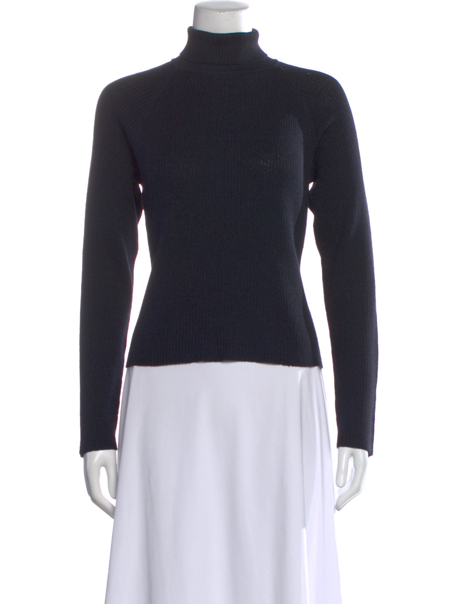 St. John Wool Turtleneck Top