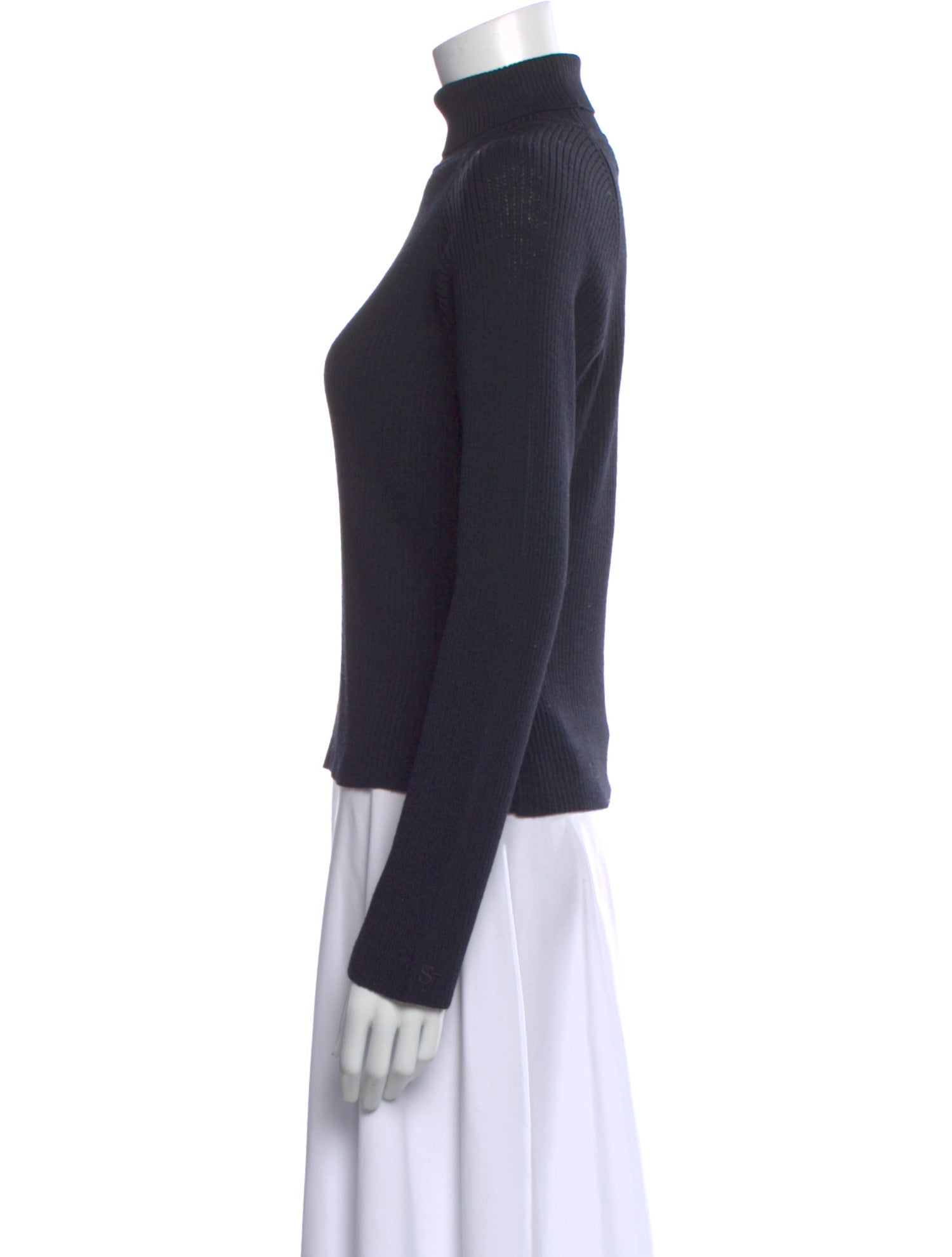 St. John Wool Turtleneck Top