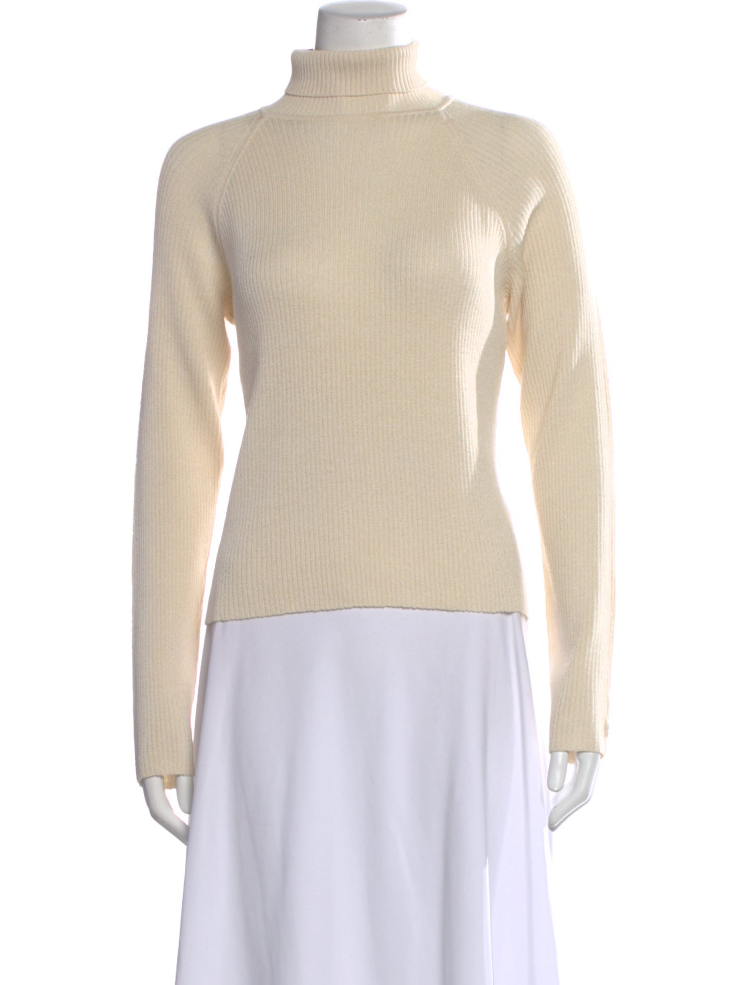 St. John Wool Turtleneck Top