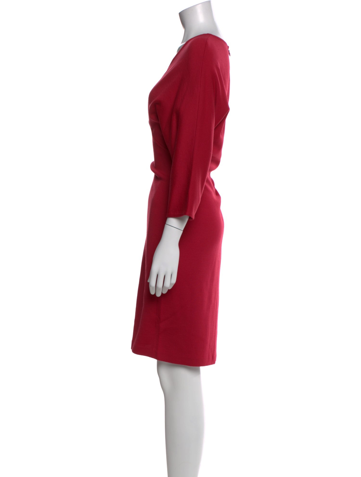 St. John V-Neck Knee-Length Dress
