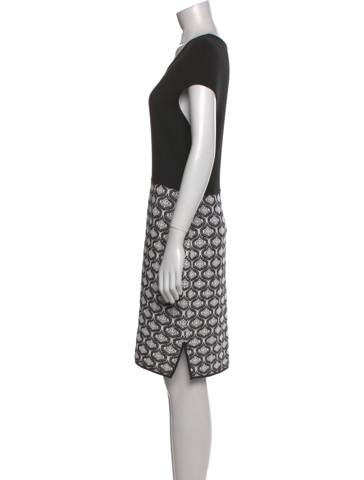 St. John Printed Knee-Length Dress