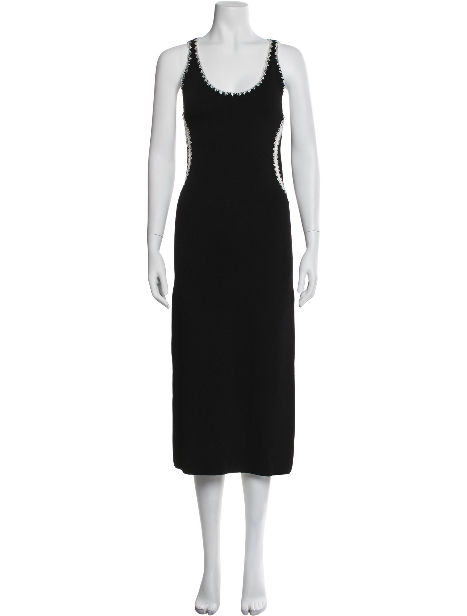 St. John Scoop Neck Long Dress