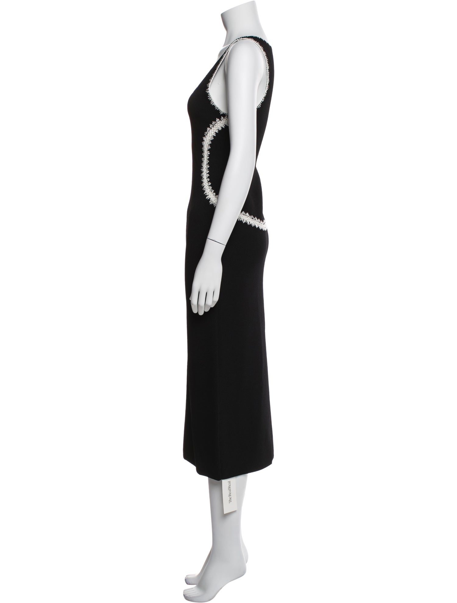 St. John Scoop Neck Long Dress