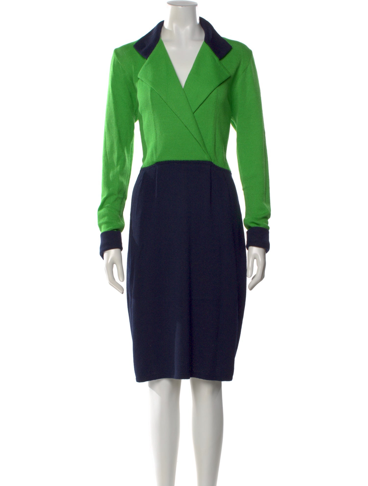 St. John Wool Midi Length Dress