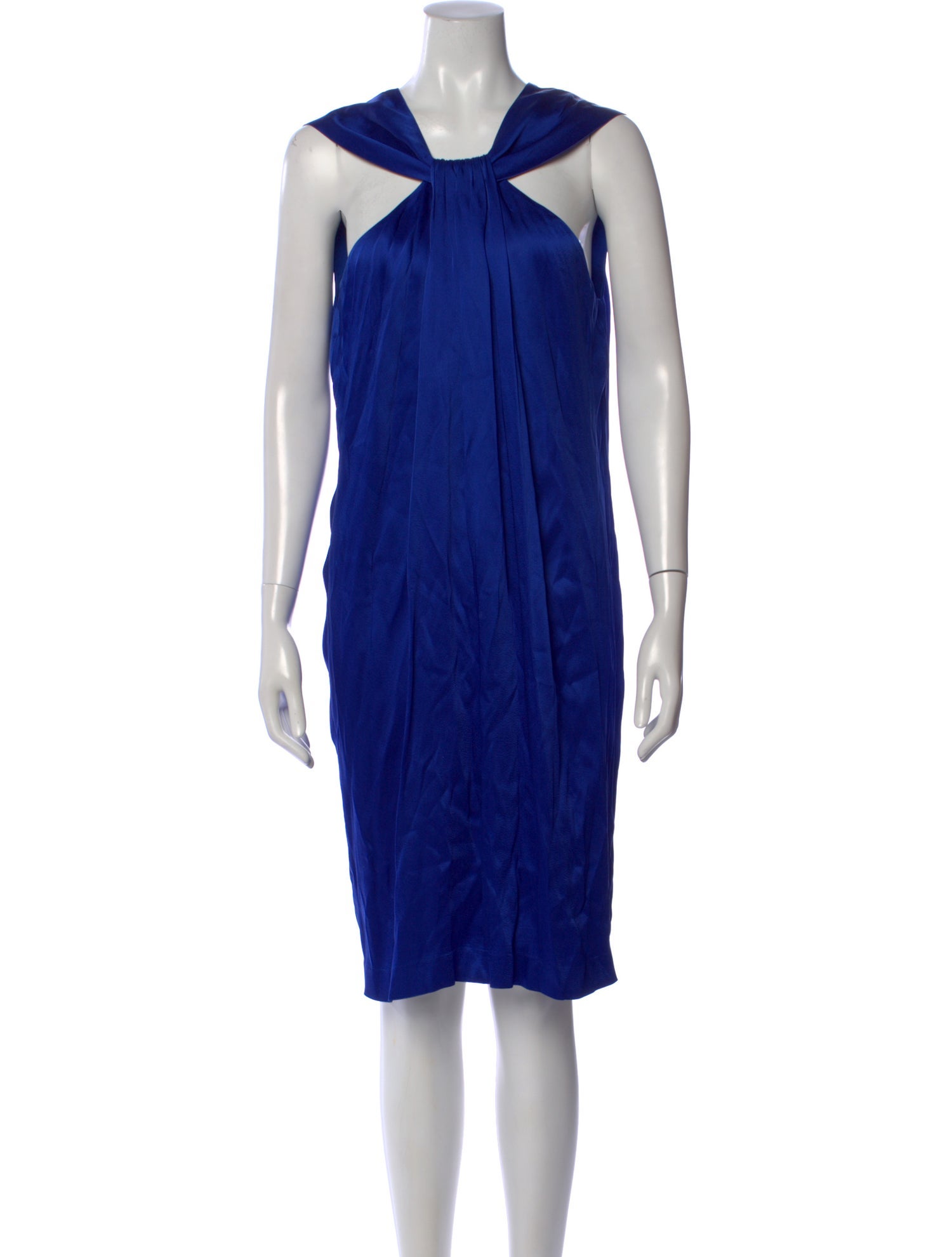 St. John Halterneck Knee-Length Dress