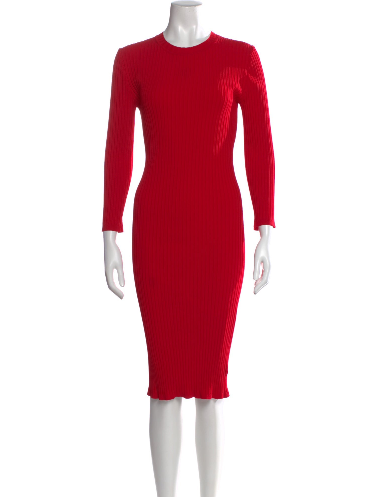 St. John Bateau Neckline Knee-Length Dress