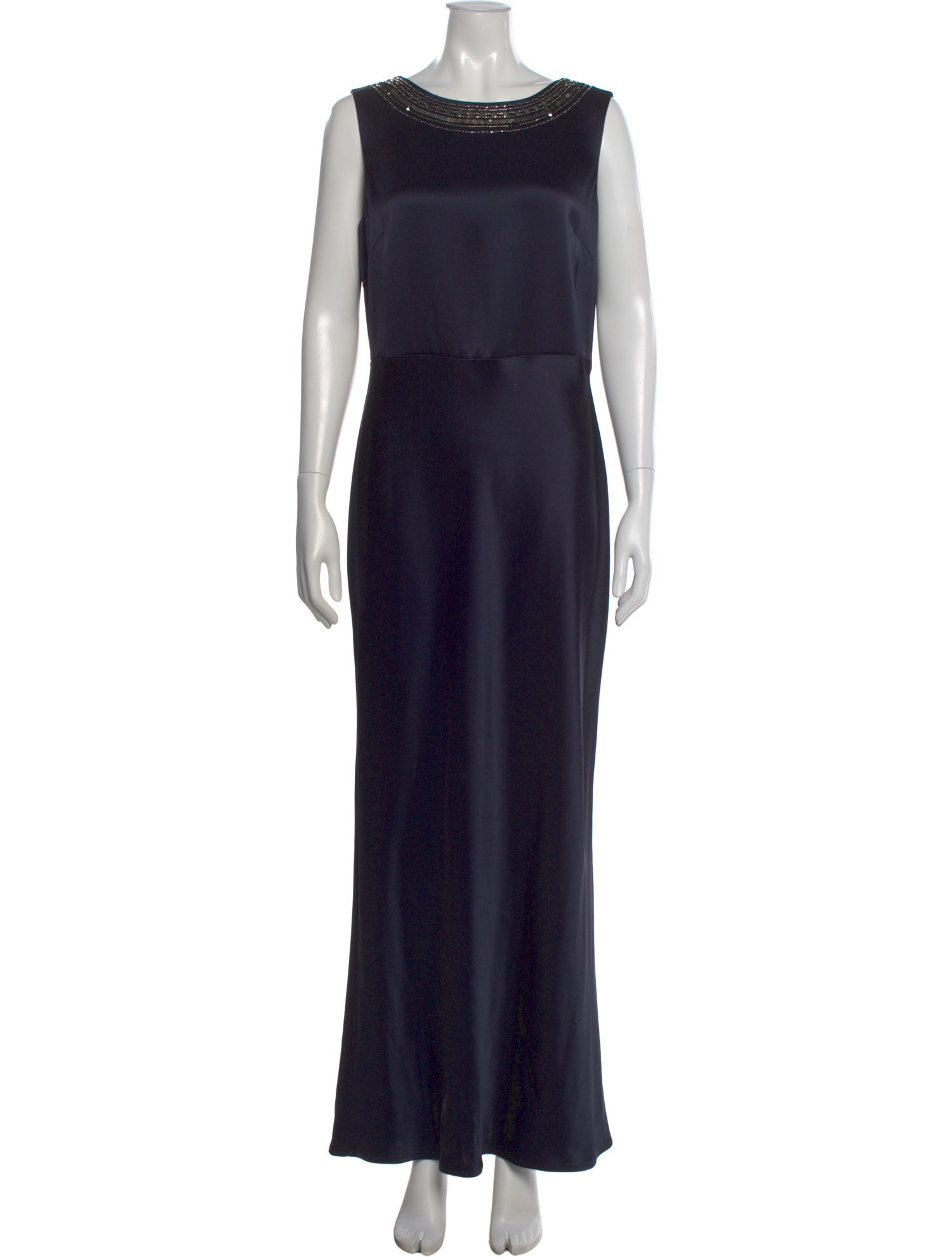 St. John Crew Neck Long Dress