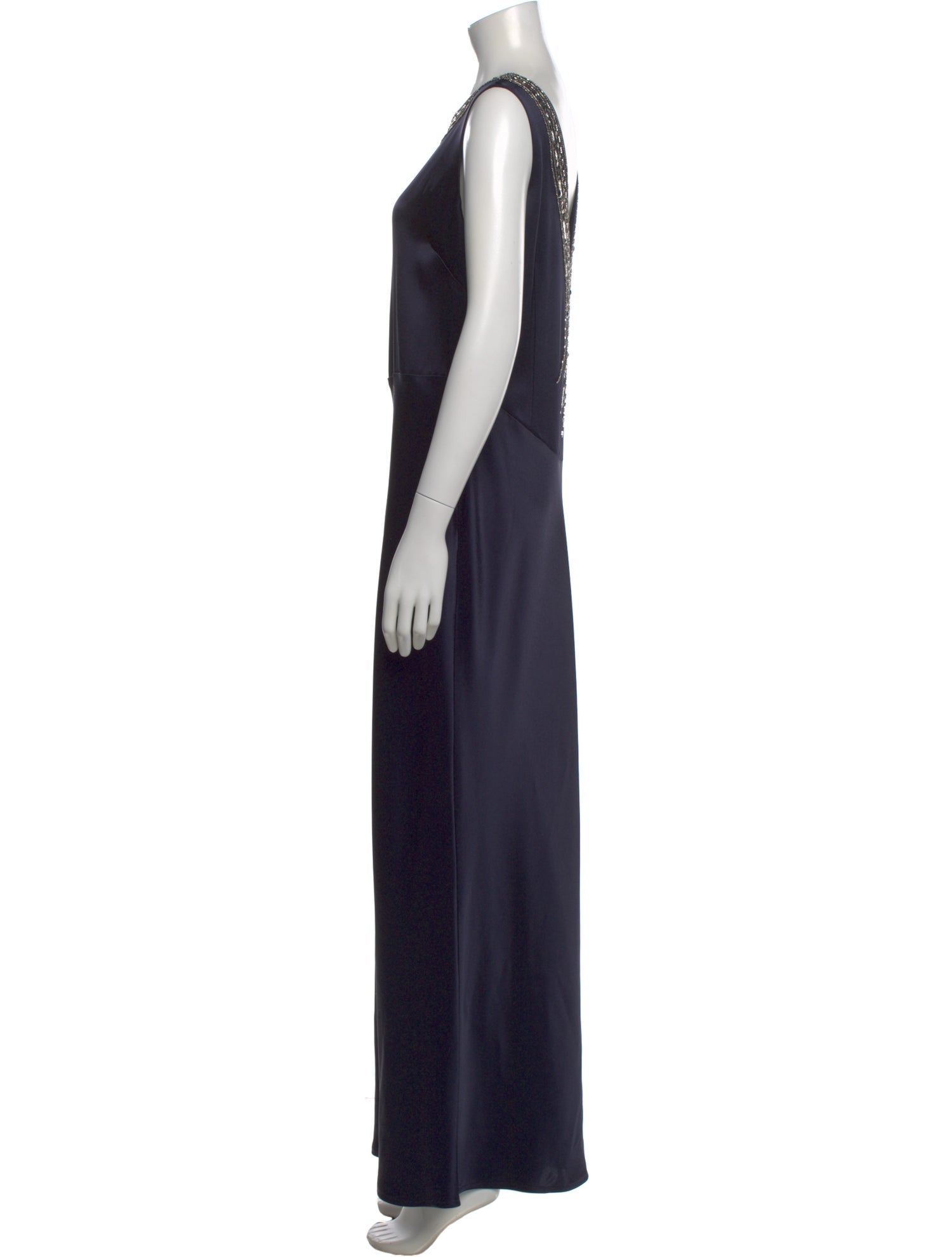 St. John Crew Neck Long Dress