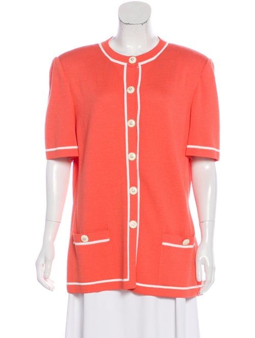 St. John Short Sleeve Knit Cardigan