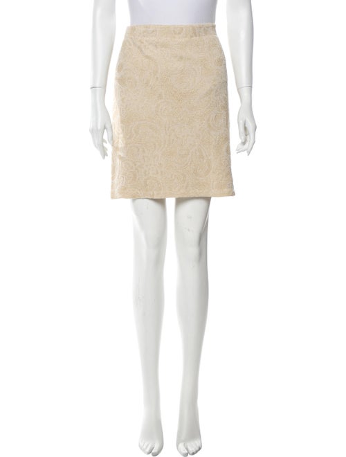 St. John Printed Mini Skirt
