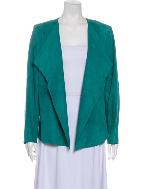 St. John Suede Jacket Green