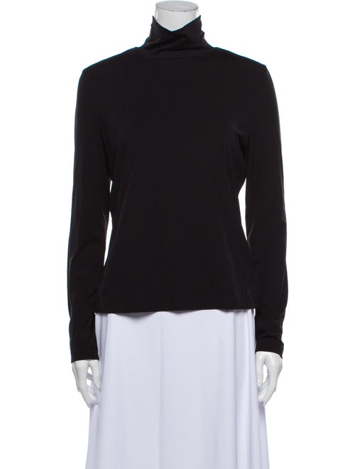 St. John Turtleneck Long Sleeve Sweatshirt Black