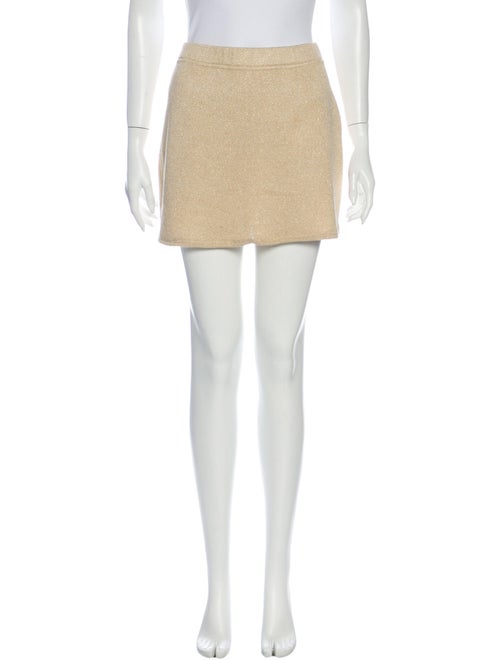 St. John Mini Skirt Metallic