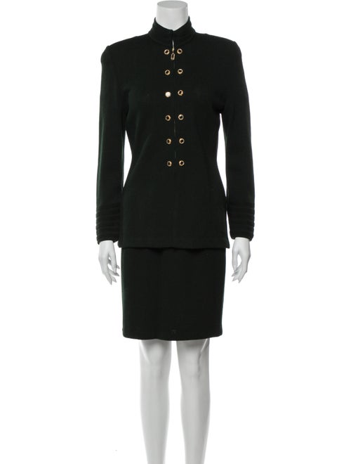 St. John Skirt Suit Green