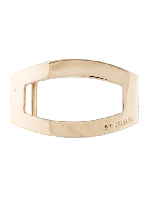 St. John Metal Belt Buckle Gold