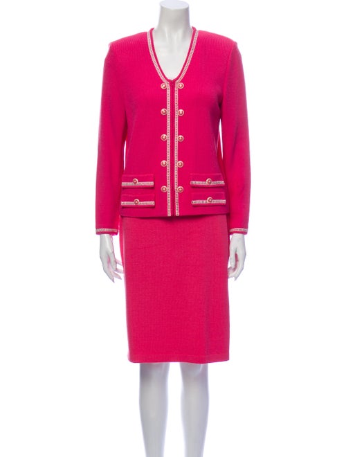 St. John Skirt Suit Pink