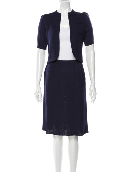 St. John Skirt Suit Blue