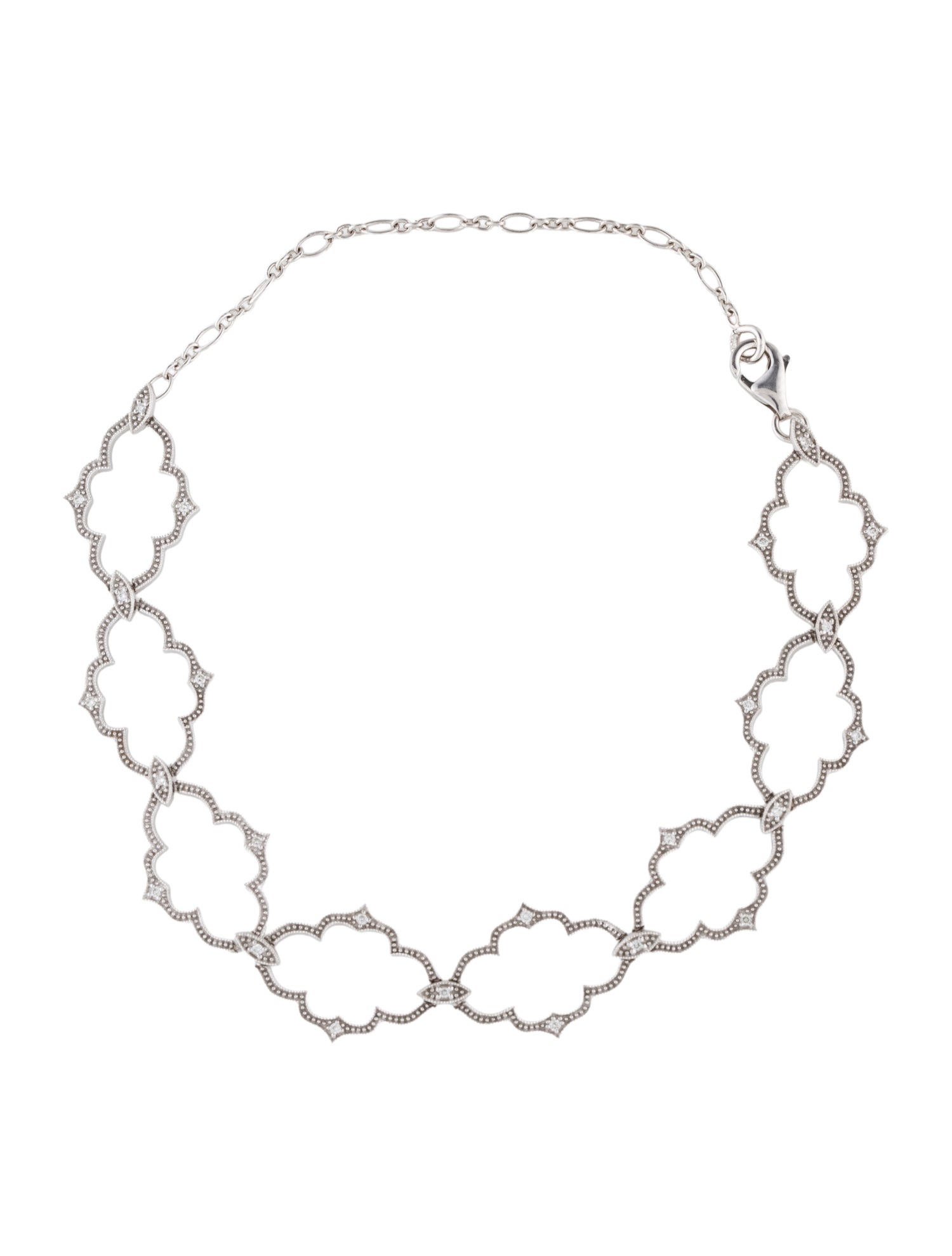 Stone Paris 18K Diamond Moon River Link Bracelet