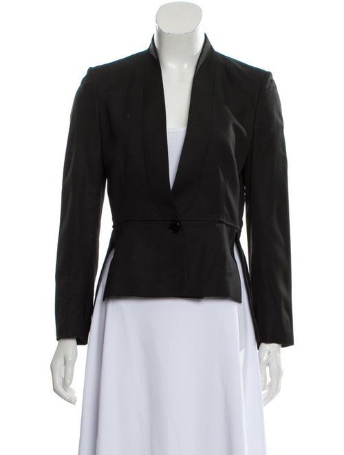 Stella McCartney High-low Collarless Blazer Black