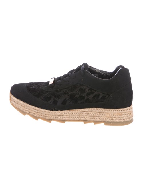 Stella McCartney Devoré Espadrille Sneakers Black