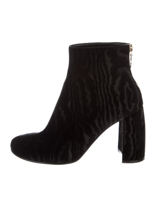 Stella McCartney Velvet Ankle Boots Black