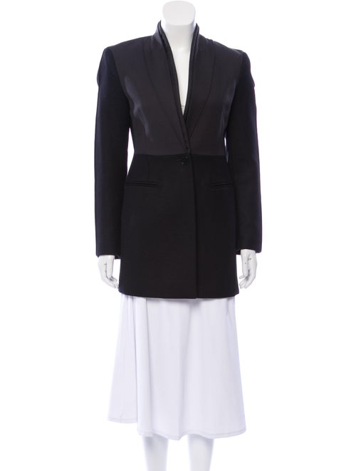 Stella McCartney Wool Collarless Blazer Black