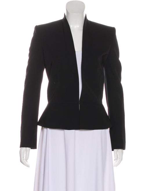 Stella McCartney Wool Collarless Blazer Black