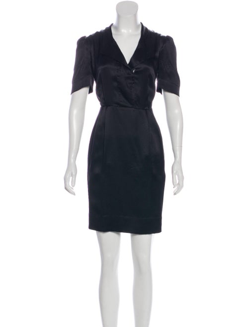 Stella McCartney Silk Swiss Dot Dress Black