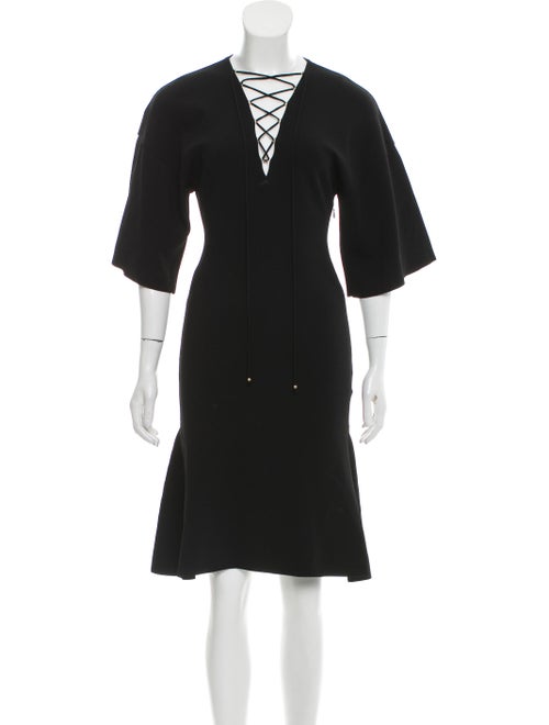 Stella McCartney 2018 Lace-Up Dress w/ Tags Black