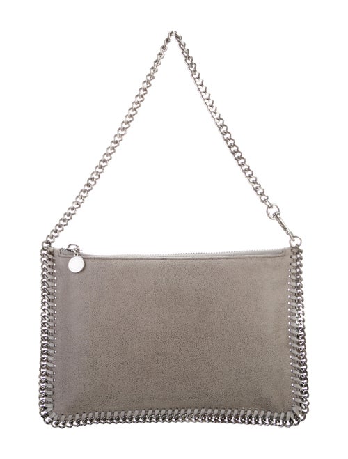 Stella McCartney Falabella Wristlet Clutch Grey