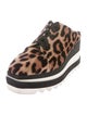 Stella McCartney Elyse Platform Sneaker Mule Animal Print Oxfords
