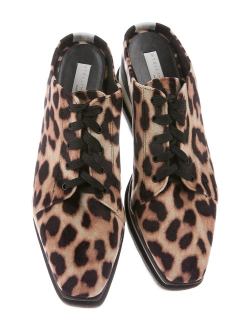 Stella McCartney Elyse Platform Sneaker Mule Animal Print Oxfords