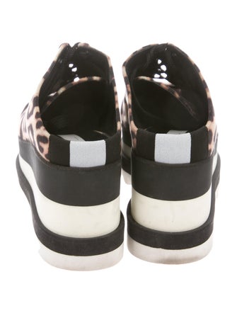 Stella McCartney Elyse Platform Sneaker Mule Animal Print Oxfords